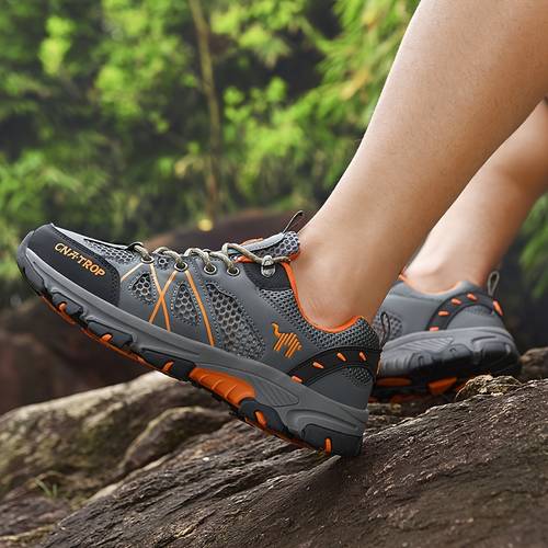 outdoor casual shoes anti slip and comfortable sneakers breathable and shock absorbing casual sneakers fashionable and lightweight hiking shoes crossing and mountaineering shoes