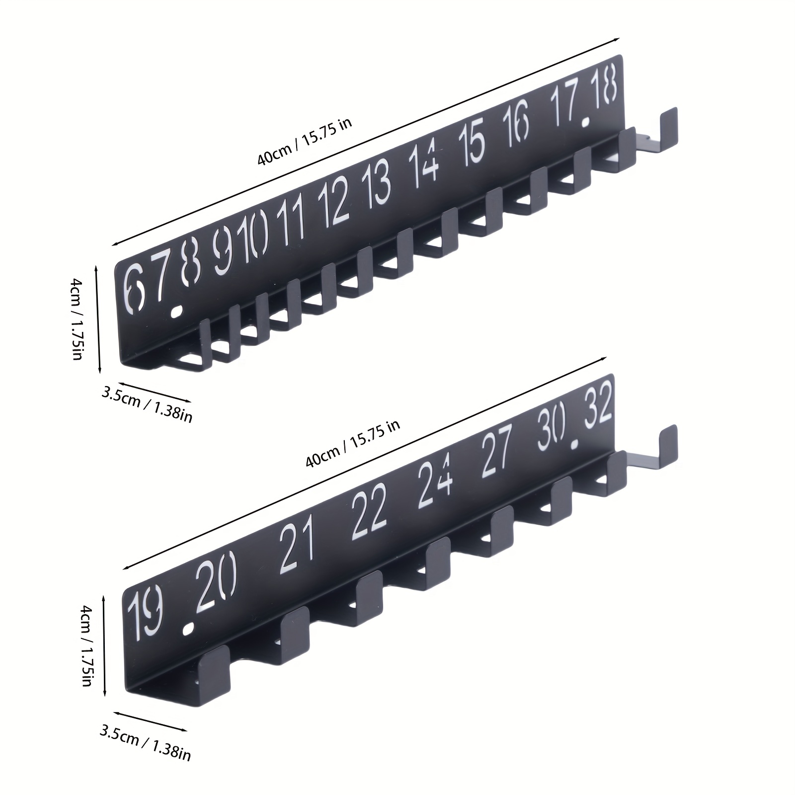 Black Metal Wrench Organizer - Sleek Wall-Mounted Storage Rack for Wrenches, Screws, And Bolts, Perfect Gift for Professional Mechanics, Drawer Included, Drawer Organizer | Sleek Metal Rack | Sturdy Metal Rack, Wrench Organizer for Wall
