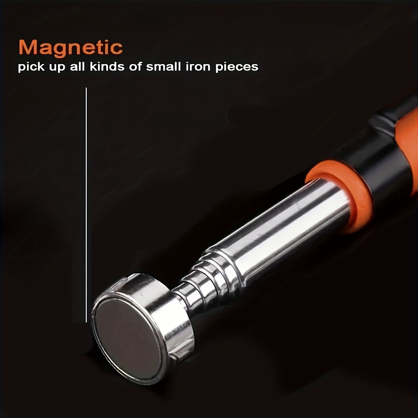 

1pc Magnet Pickup Tool, Telescopic Adjustable Magnetic Pick-up Tools Picking Up Small Pieces