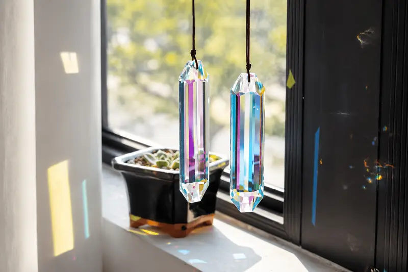 2 stück 3 zoll 4 7 zoll sonnenfänger prisma anhänger fenster