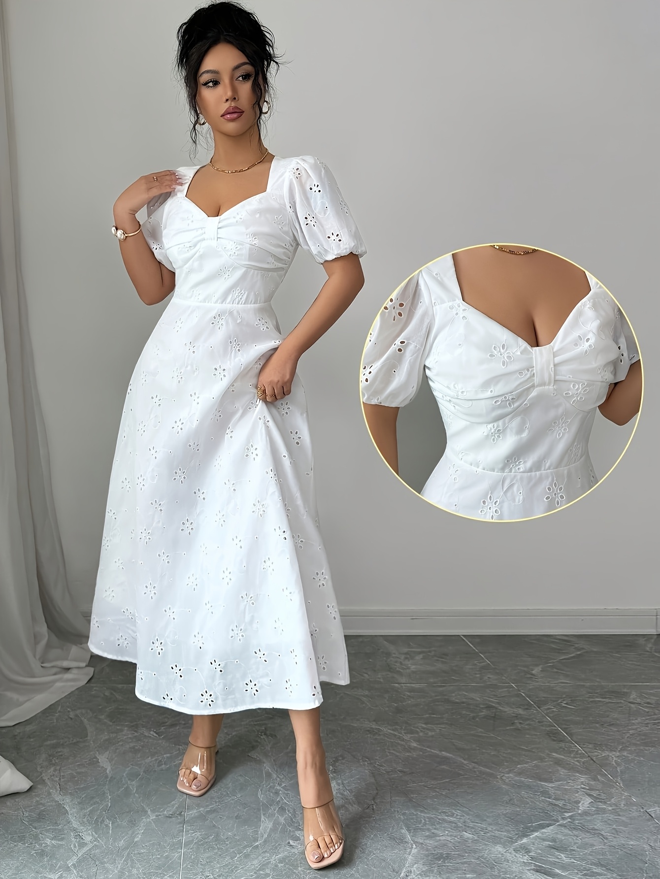 yellow casual maxi dress V-NECK 1920's dres Champagne Bridesmaid Dresses | trimmed bust and an Color:Blue Abstract
