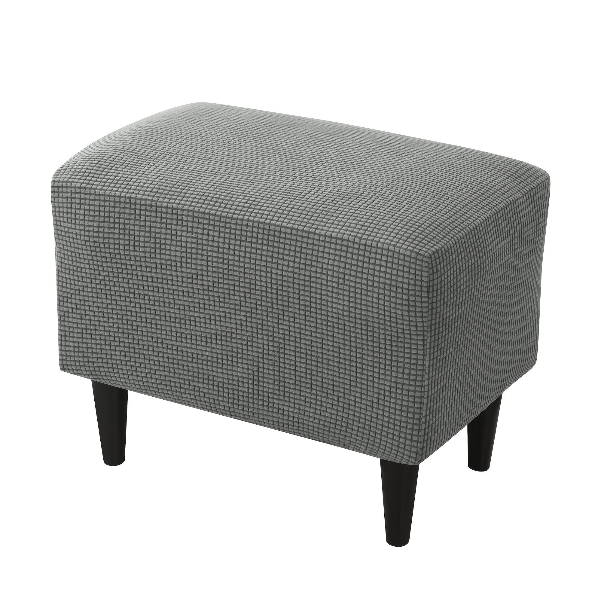 TEMU 1pc Jacquard Ottoman Slipcover
