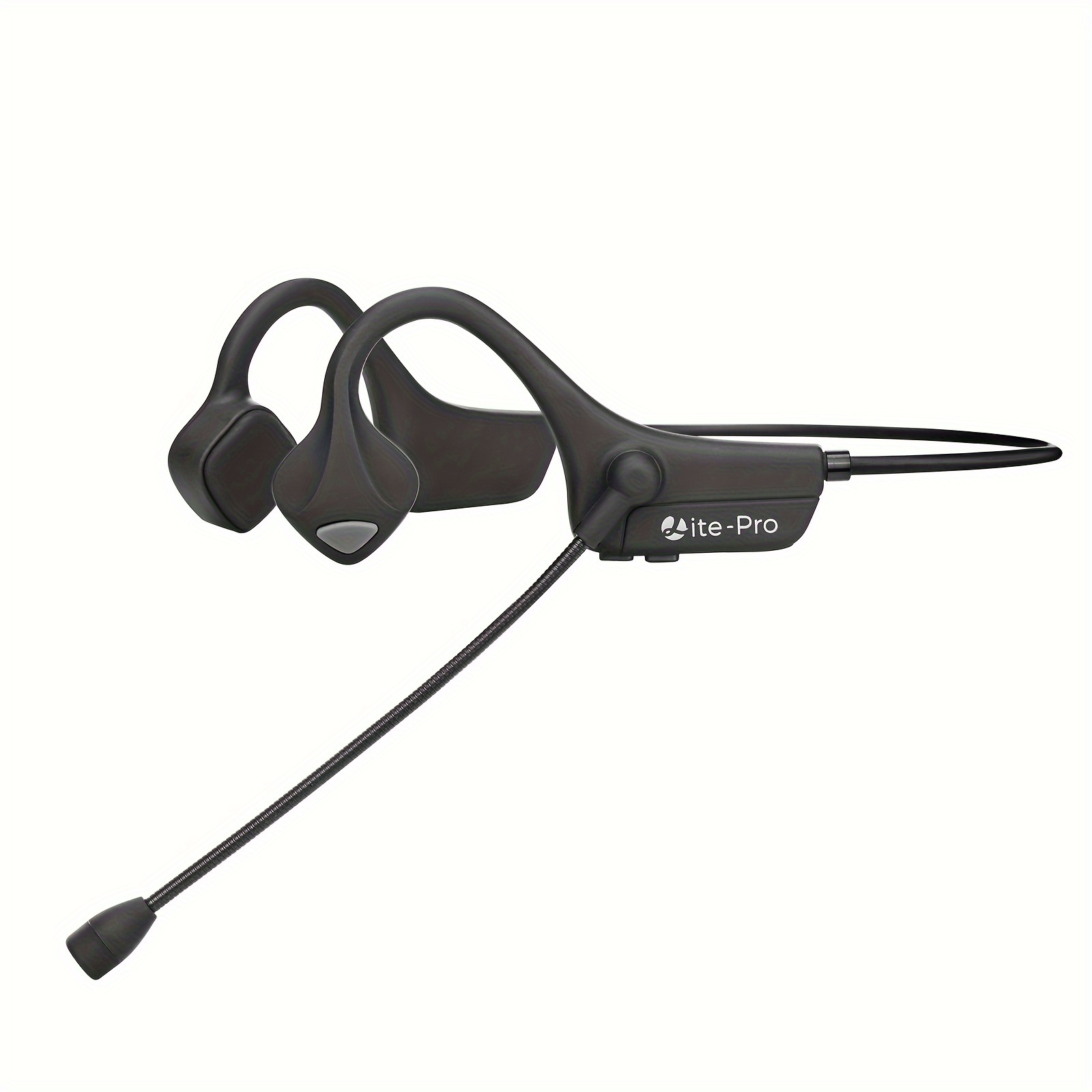 

Bone Conduction Headphone With Mic Easy To Talk Wireless Earphone Real Bone Conduction Earphone Noise Cancelltion Adjustable Microphone Foldable Headsets For Meeting Education Sports Driving Black