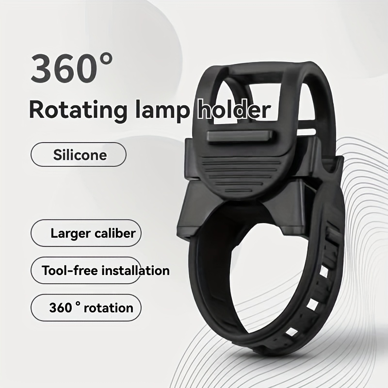 E-shop Neu eingetroffen, ., 360 Grad drehbare Fahrradlampe Halterung Klemme, Taschenlampenhalter, Mountainbike Vorderradlampe Halterung, Universelle