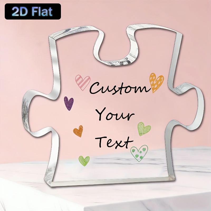 TEMU Targhetta Acrilica 2D Piatta e Ispiratrice, Puzzle Personalizzato per Scrivania, Adatta per Decorazioni Murali, Portico, , Villa, Accenti per la