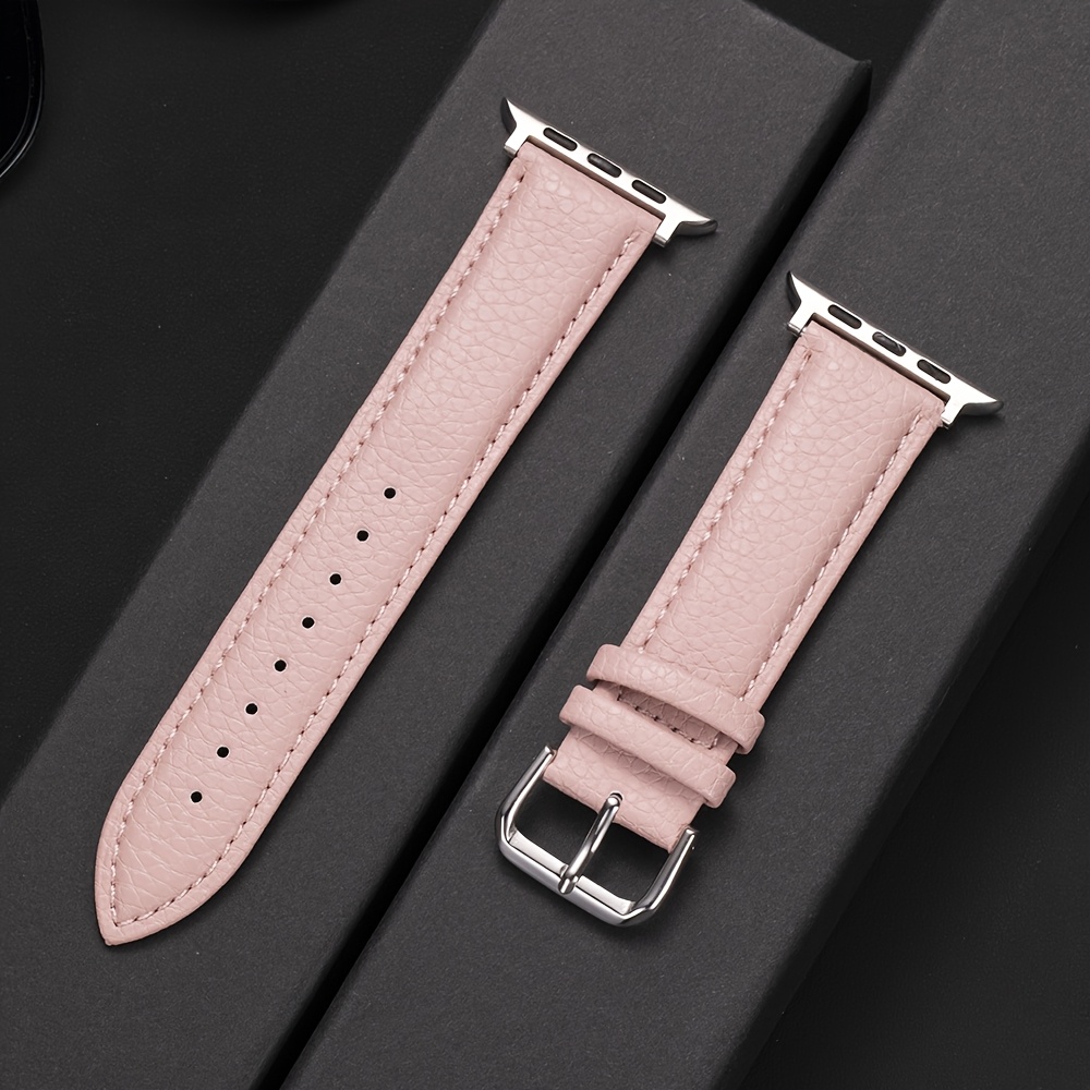 Image of Soft Watch Band Compatible With Watch Series 10/9/8/7/6/5/4/3/2/1/se/ultra - Adjustable Replacement Watch Strap For Iwatch 49mm/45mm/44mm/42mm/38mm/40mm/41mm/46mm