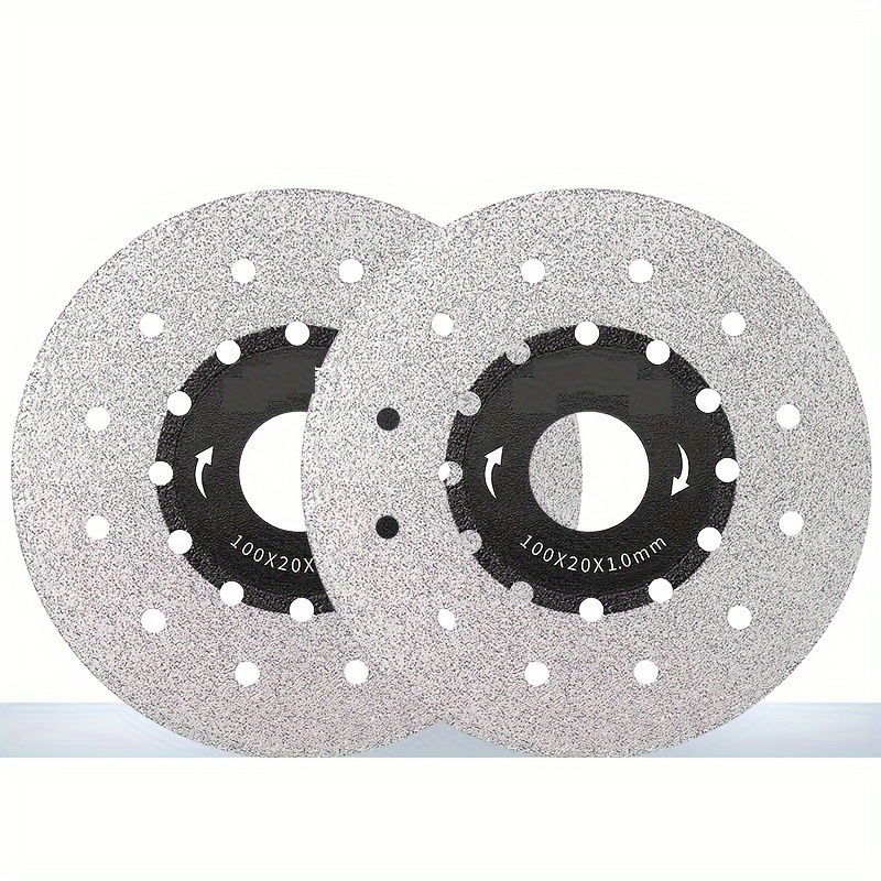 

2-piece 110mm Diamond Grinding Wheels For Ceramic Trimming & Chamfering - Carbon Steel, No Chain Saw Blade Included