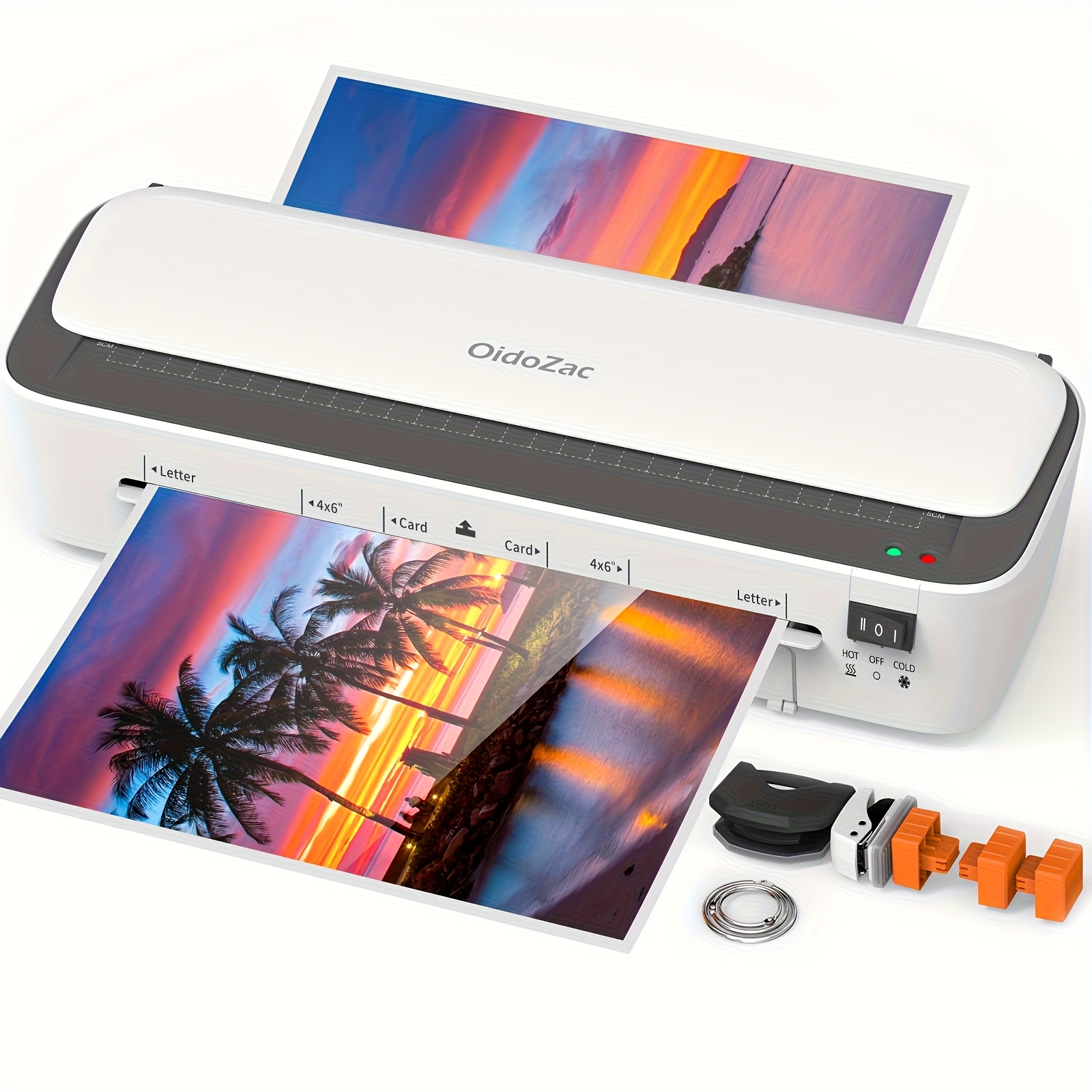TEMU 11-in-1 Multifunctional Laminator With 36 Laminating Sheets, A4/letter Size, 2 Temperature Settings, Built-in Paper Trimmer, And 3 Cutter Heads - Ideal For Office School And Business Use