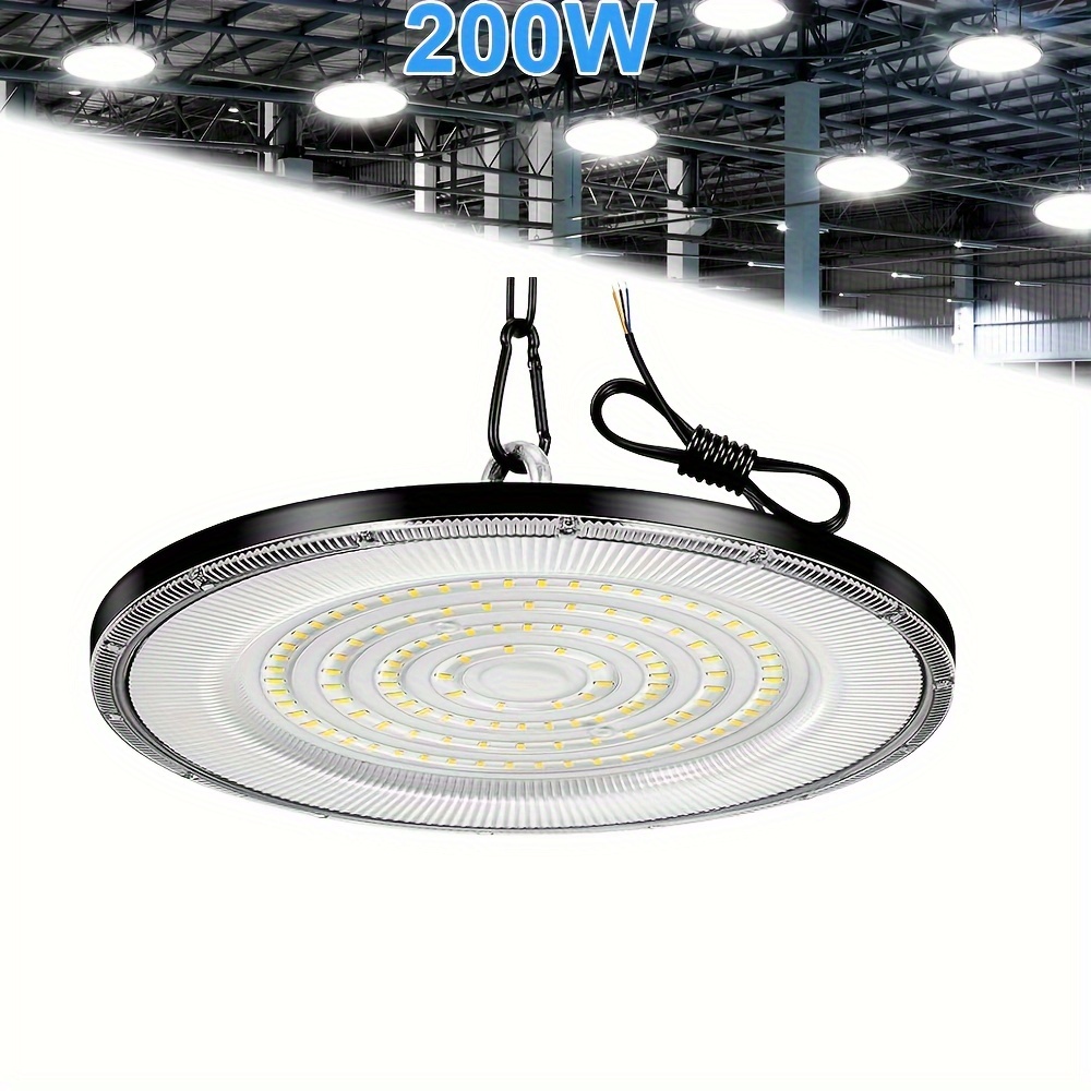 300W UFO LED High Bay Light - For Garage, Warehouse, Shop, Gym (6000K, IP65, 50,000 Hrs) 12 thumbnail image