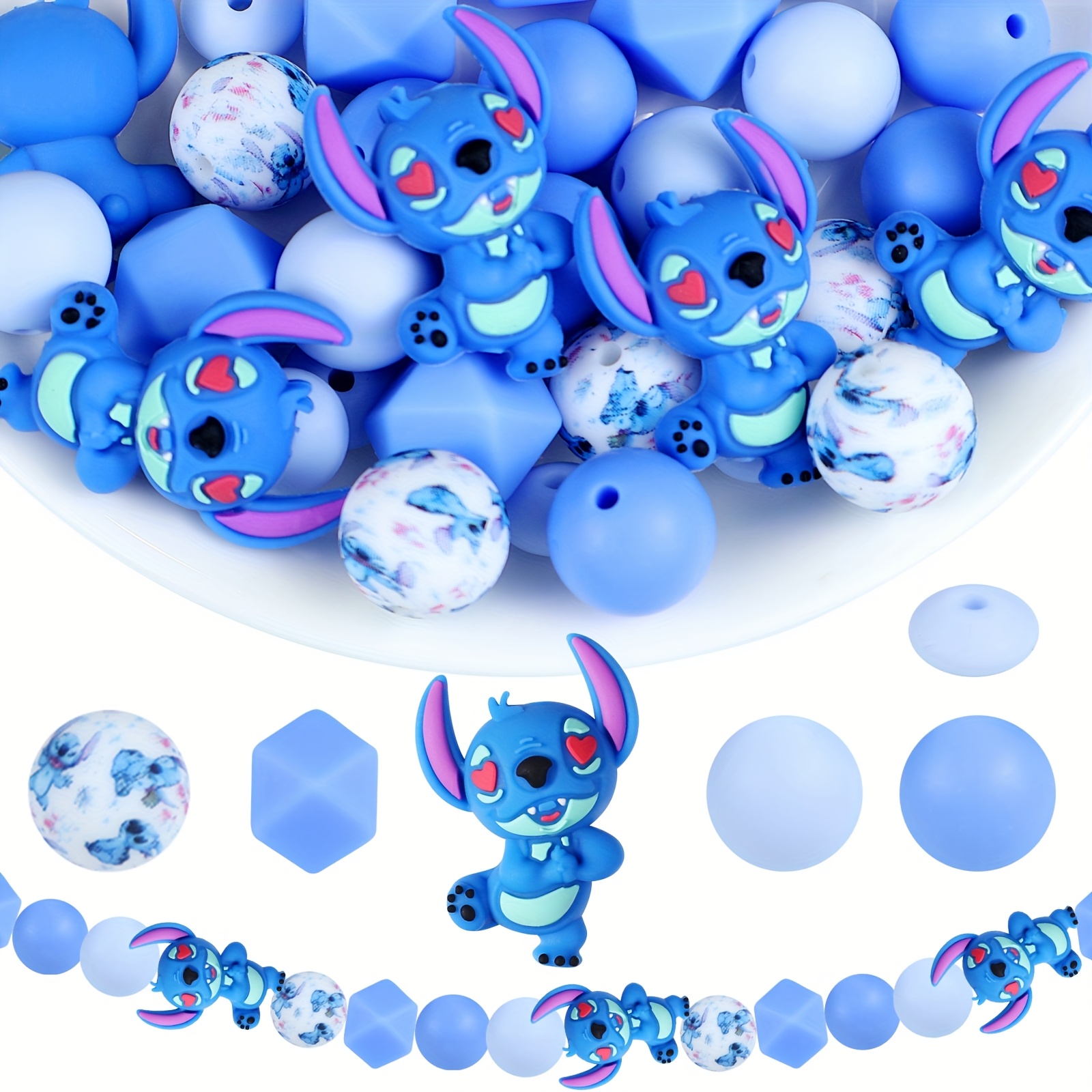 20 Perles En Silicone Bleu Nuit De 15 Mm – Idéales Pour Créer Bijoux Et Accessoires DIY