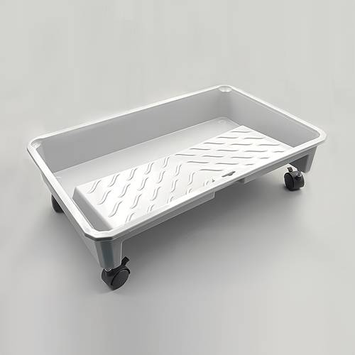 23 6 inch extra large tray with 360 degree flexible swivel wheels expandable with 18 inch roller brush and extended handle
