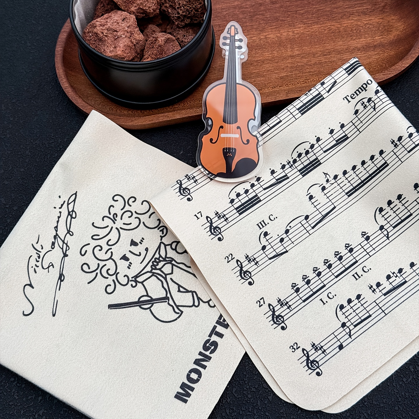 TEMU Microfiber Cleaning Cloth For Instrument, Scratch-free Polishing Rag For Piano Guitar Violin, Reusable Dust And Fingerprint Remover, 12
