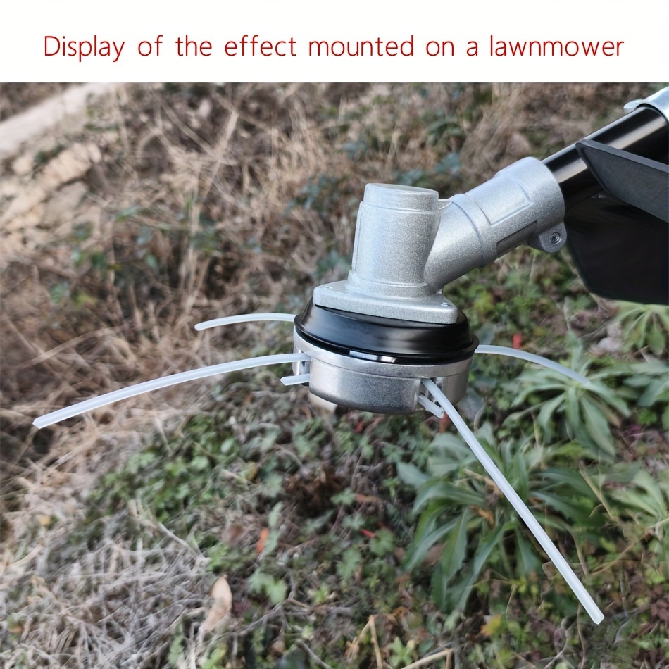 

1pc Aluminum Alloy Grass Trimmer Head With 20 Lines, Brush Cutter Head, Nylon Steel Wire Grass Cutting Line Head For Universal Lawn Mower, Gardening Tools