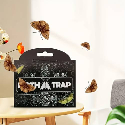 1/3/5/12pcs Non-Toxic Moth Trap Sticky Traps - Chemical-Free & Pheromone-Free, Non-Toxic Safe for Home, Closets, Wardrobes, Cabinets - Long-Lasting Board with for Clothes Moths, Carpet Beetles, Pantry Pests - , No Residue, (1, 3, 5, 12pcs Options) - Green & Non-Pheromone Moth Trap for , Ideal for Drawers & Closets, Safe for Sensitive Light Beige