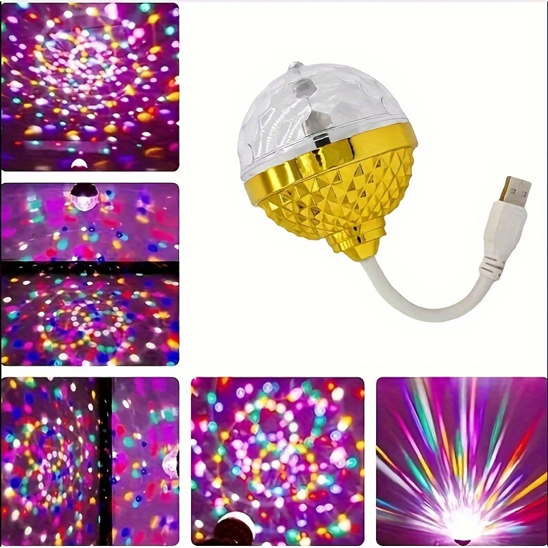 2 x LED USB Disco Ball Light Effect DJ Party Bar Pubs RGB Stage Lighting  Mini