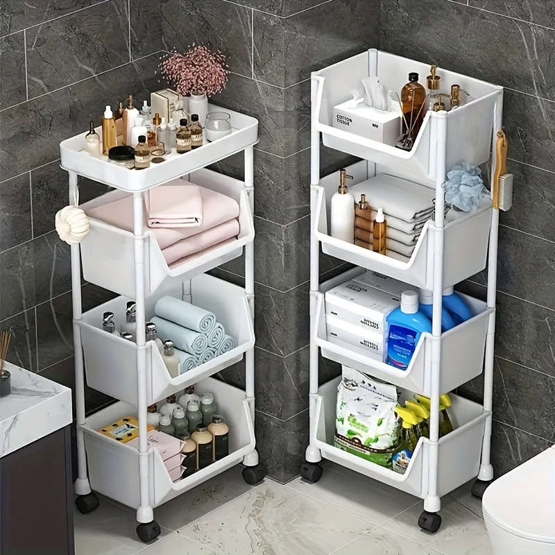 Estantería de bambú | Estantería de 5 niveles, estantes multiusos para sala  de estar, dormitorio, baño, estantes de libros para cocina y lavandería