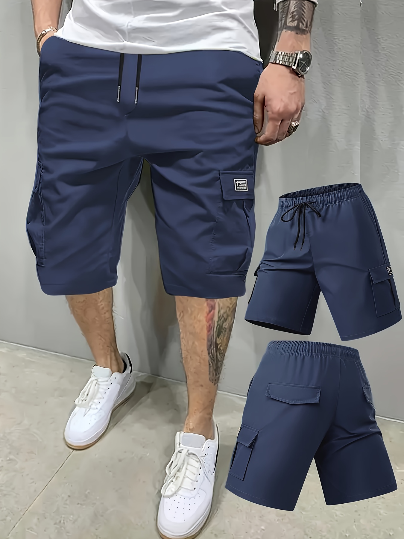 Short Cargo Homme Multi-Poches Nouveau Short de Travail Cargo Transfrontalier pour Homme avec Plusieurs Poches, Short de Randonnée Décontracté et à la Mode pour l