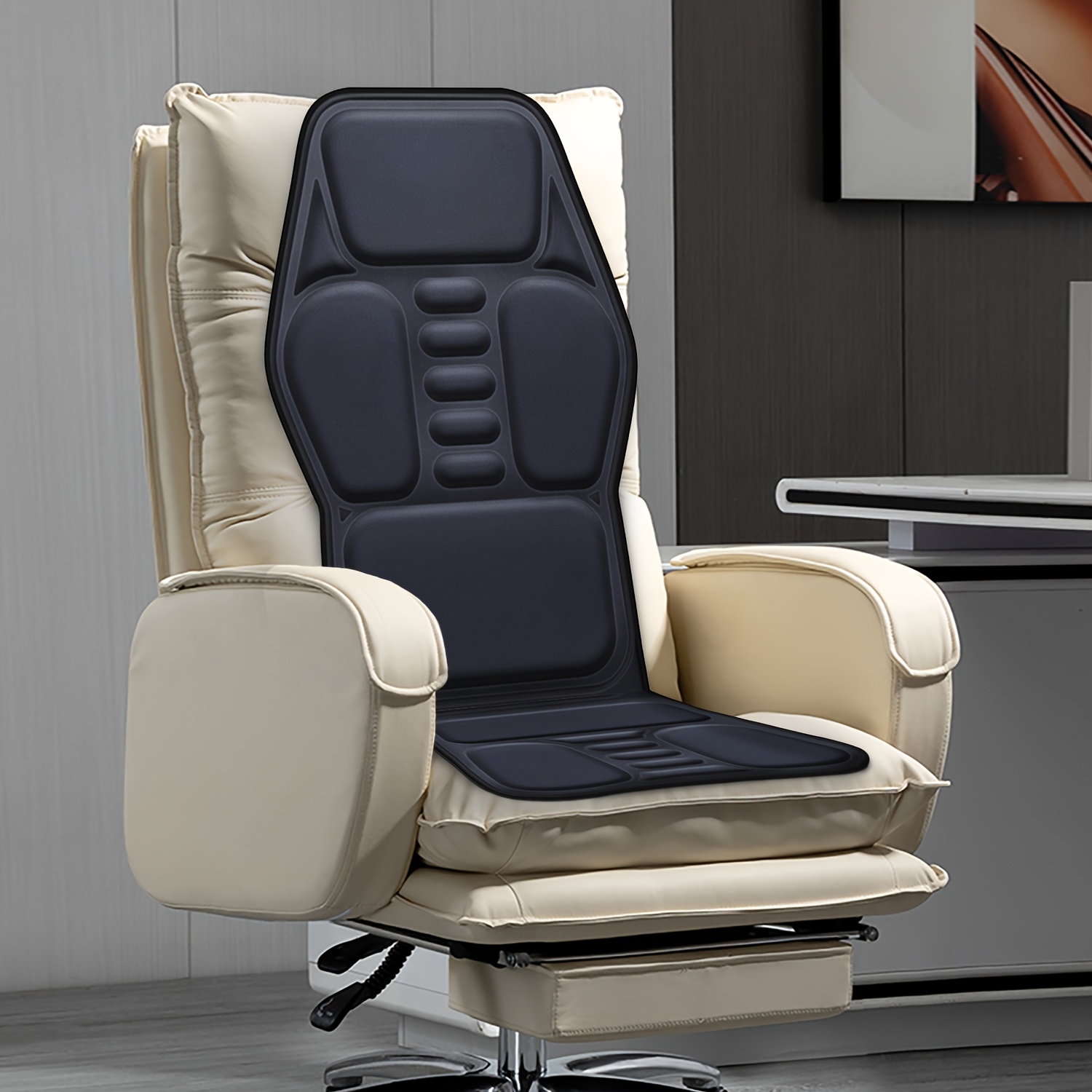 heating massage chair cushion adjustable lumbar support 9