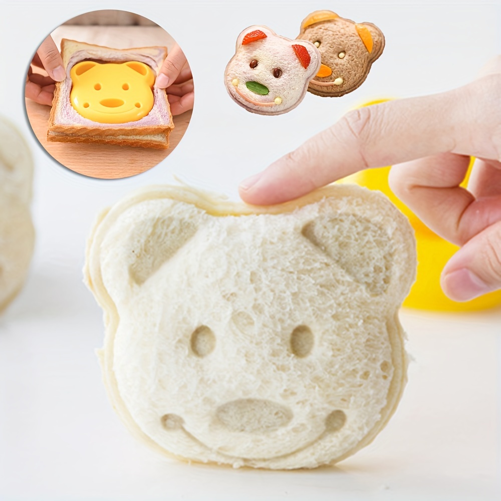 

Adorable Bear-shaped - 1pc, -safe Plastic, For Diy Lunchbox &