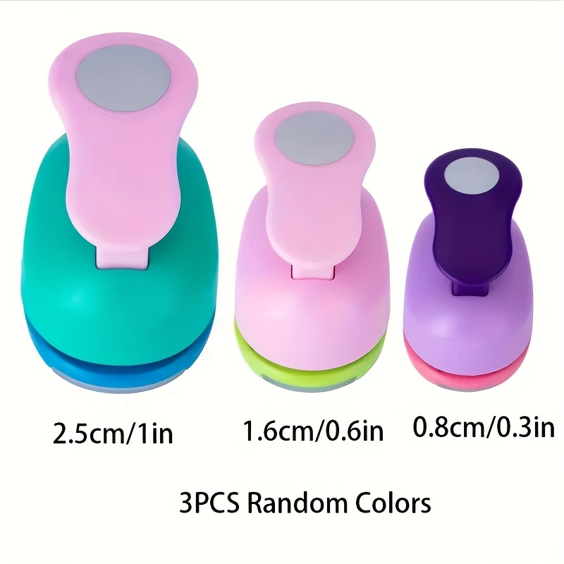 3pcs Manual Round Hole Punch Craft Tool for Paper Crafts