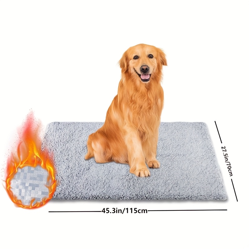 Removable & Washable Cat Bed Selfwarming Pad - Self-warming Pet Mat With Soft Cover & Fiber Filling, Warm Bed For Cats, Indoor/outdoor Use