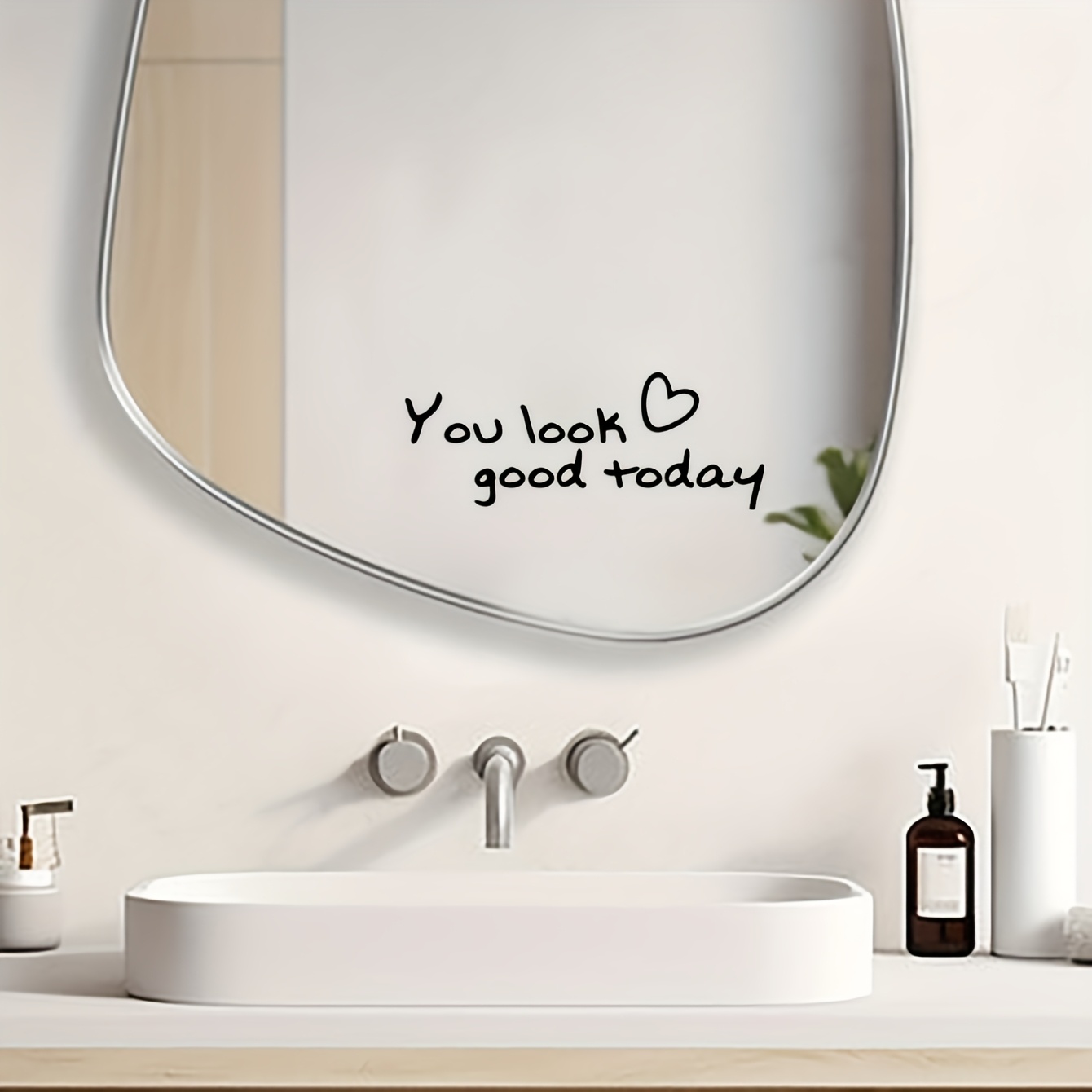Room Room Dressing Mirror Makeup Affirmation Stickers Car Stickers Doors Windows Life Decorative Stickers Stickers