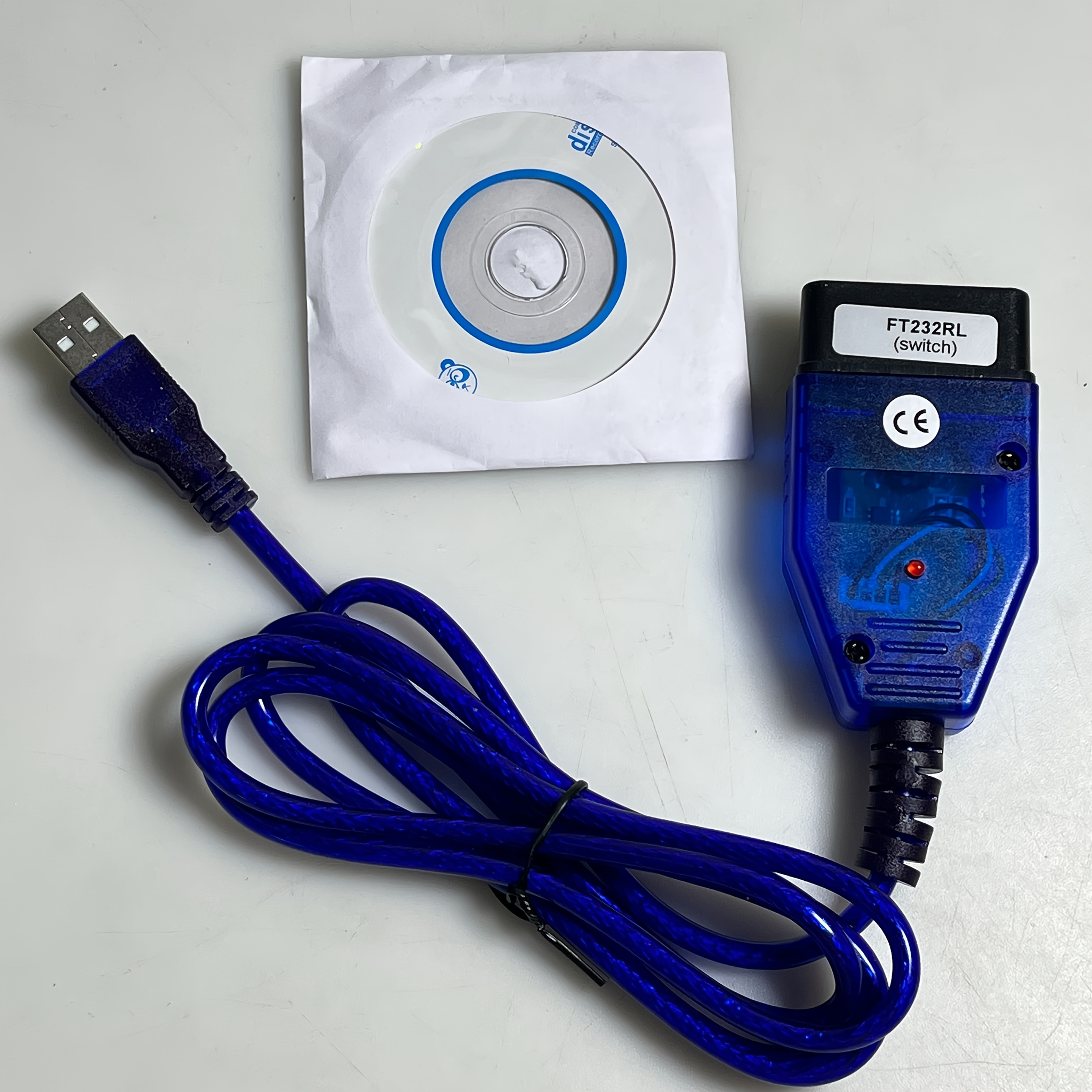 TEMU Suitable For Vag Kkl, For Fiat Ecu Scanning, Ft232rl Ft232rq Usb Diagnostic Cable With Switch, 4-position, Scanning Tool For Mechanical ,