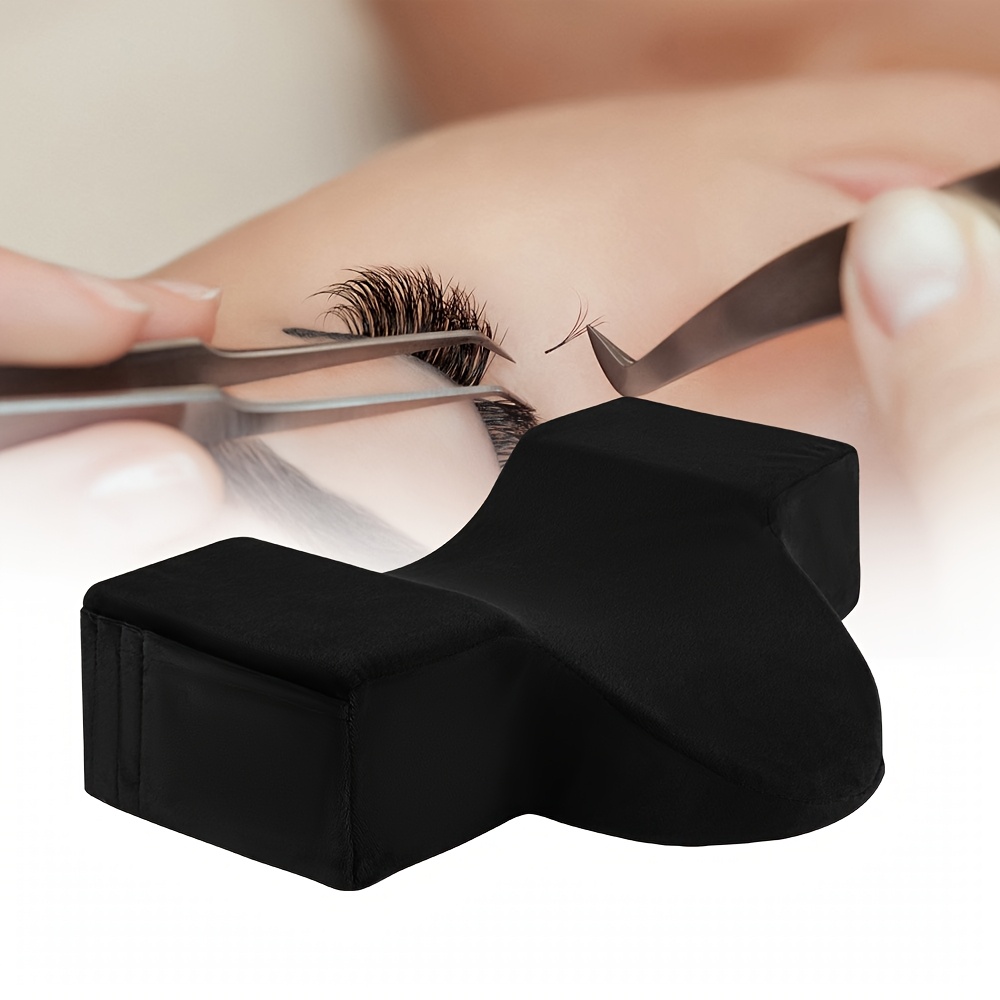 ergonomic pillow eyelash extensions neck back support curved