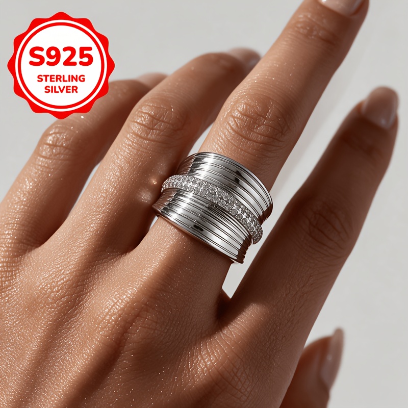 Women's 925 Silver Adjustable Personalized Delicate Waist Ring