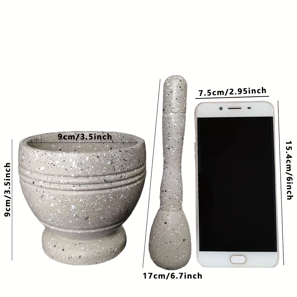 1 Set, Grinding Bowls, Kitchen Garlic Press Bowls, Kitchen Peper Crushers, Food-grade PP Material Multi-purpose Grinders, Garlic Mashers, Seasoning Spice Tools, And Grain And Supplementary Food Grinders For Restaurant Kitchen
