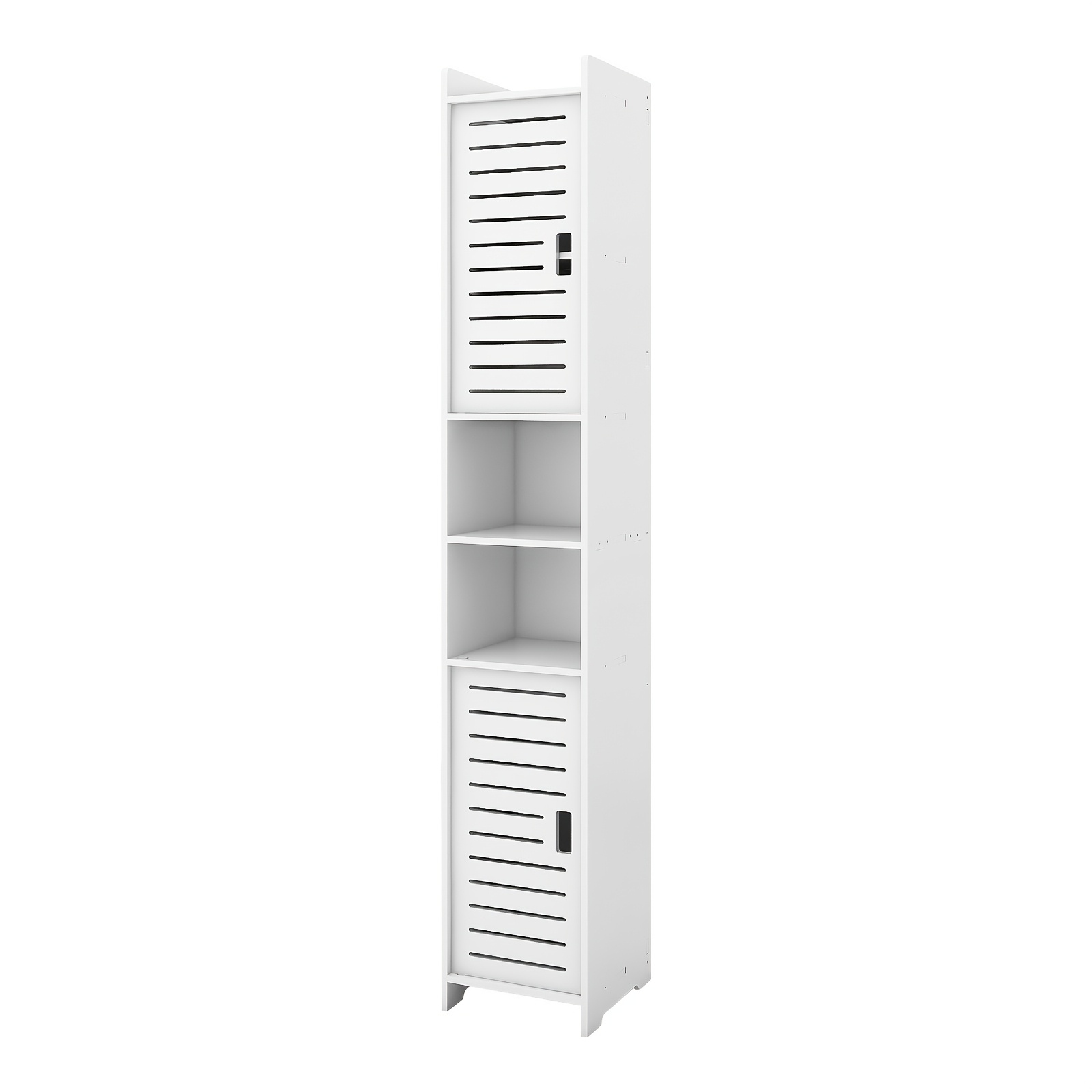 TEMU Hallway Cabinet, 117cm Narrow Storage Unit With Multiple Doors For Entrance, Behind Door & Kitchen Organiser, Space Design