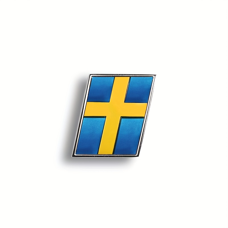 For Trunk Sticker For , , S90, 40v60 - Swedish Tailgate Metal Emblem Decal, Car Modification Accessories