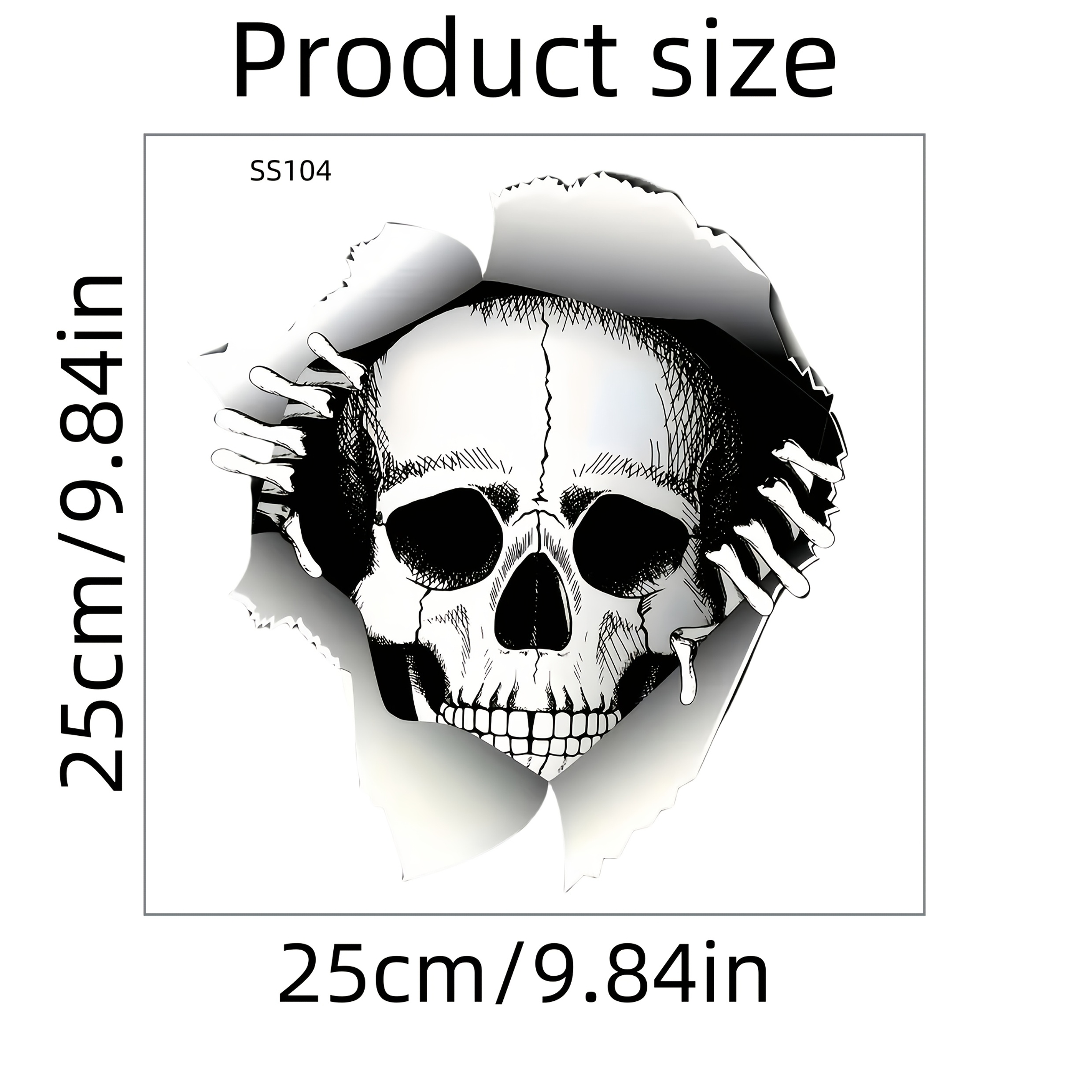 A Toilet Sticker With A Hole, Suitable For Toilets, Bathrooms, Halloween Wall Decorations, And An Ideal Gift For Halloween.
