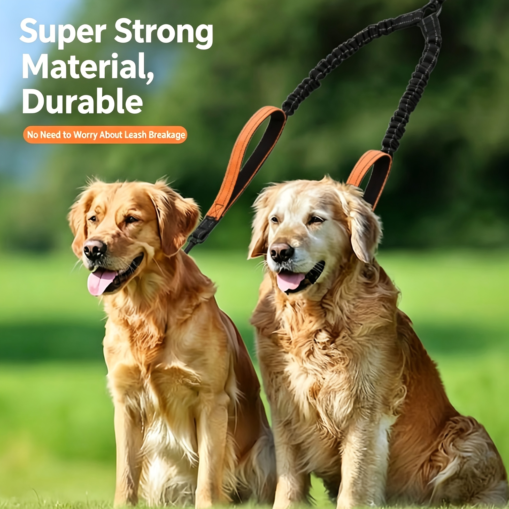 High-Elasticity Dog Leash with Sponge Handle