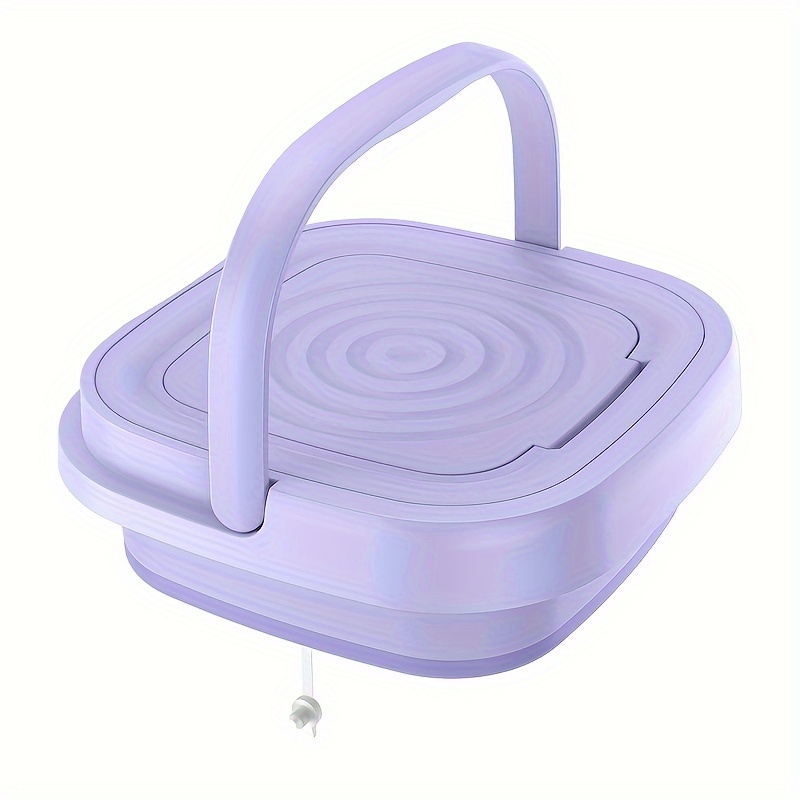 Mini lave-linge, lave-linge pliable, facile à transporter et à utiliser, les sous-vêtements et les chaussettes sont plus sains à laver séparément, bons appareils ménagers, ne prennent pas de pour les voyages daffaires, deux couleurs disponibles, lave-linge 8L détails 12