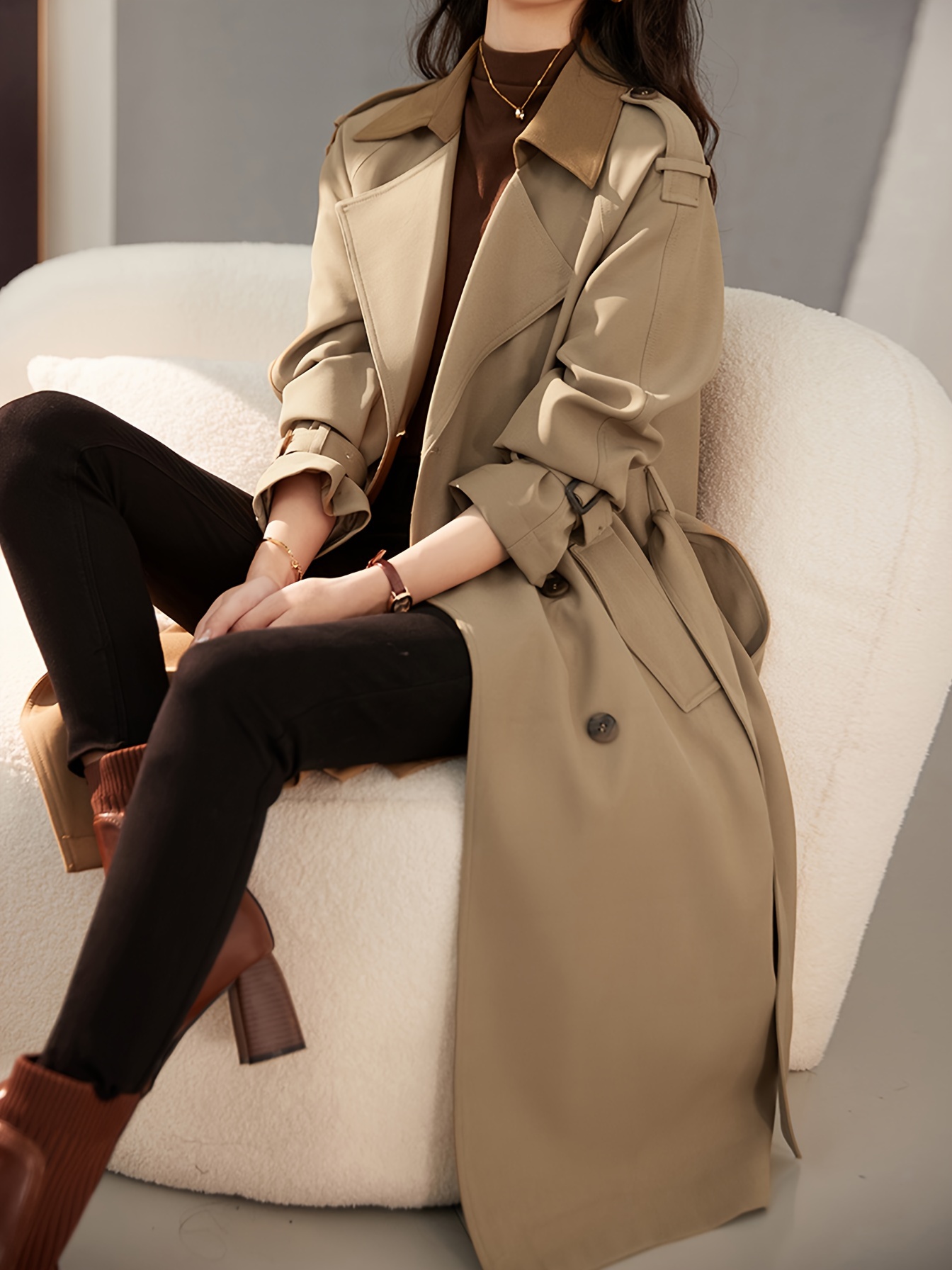 mohomo british block trench coat 24th - Temu Japan