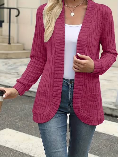 elegant womens front open sweater