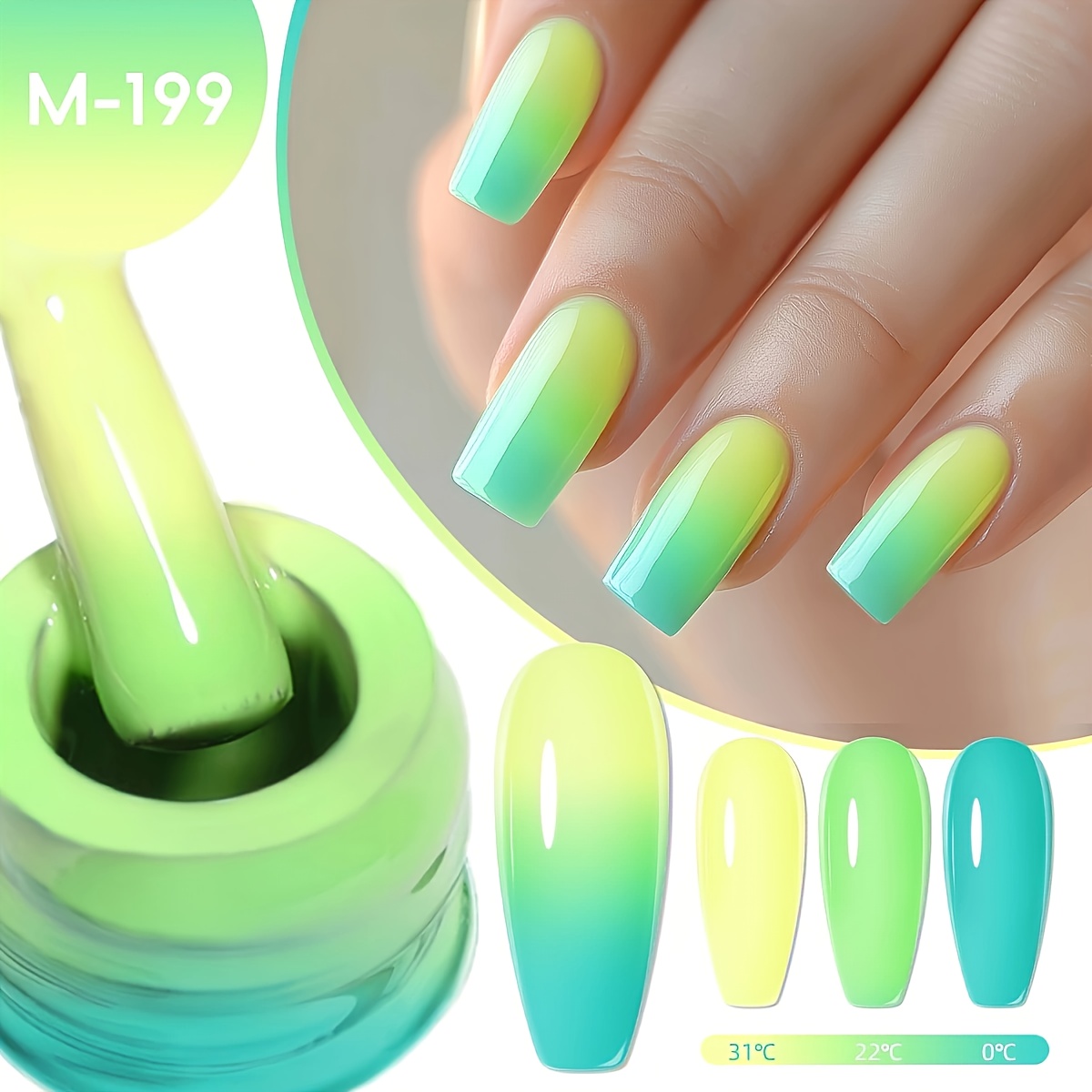 Image of Spring Nails Seasonal Nail Art 6 Colors Optional 15ml Nail Gel Soaking Led Nail Gel Salon Female Nail Art Tools Fashion