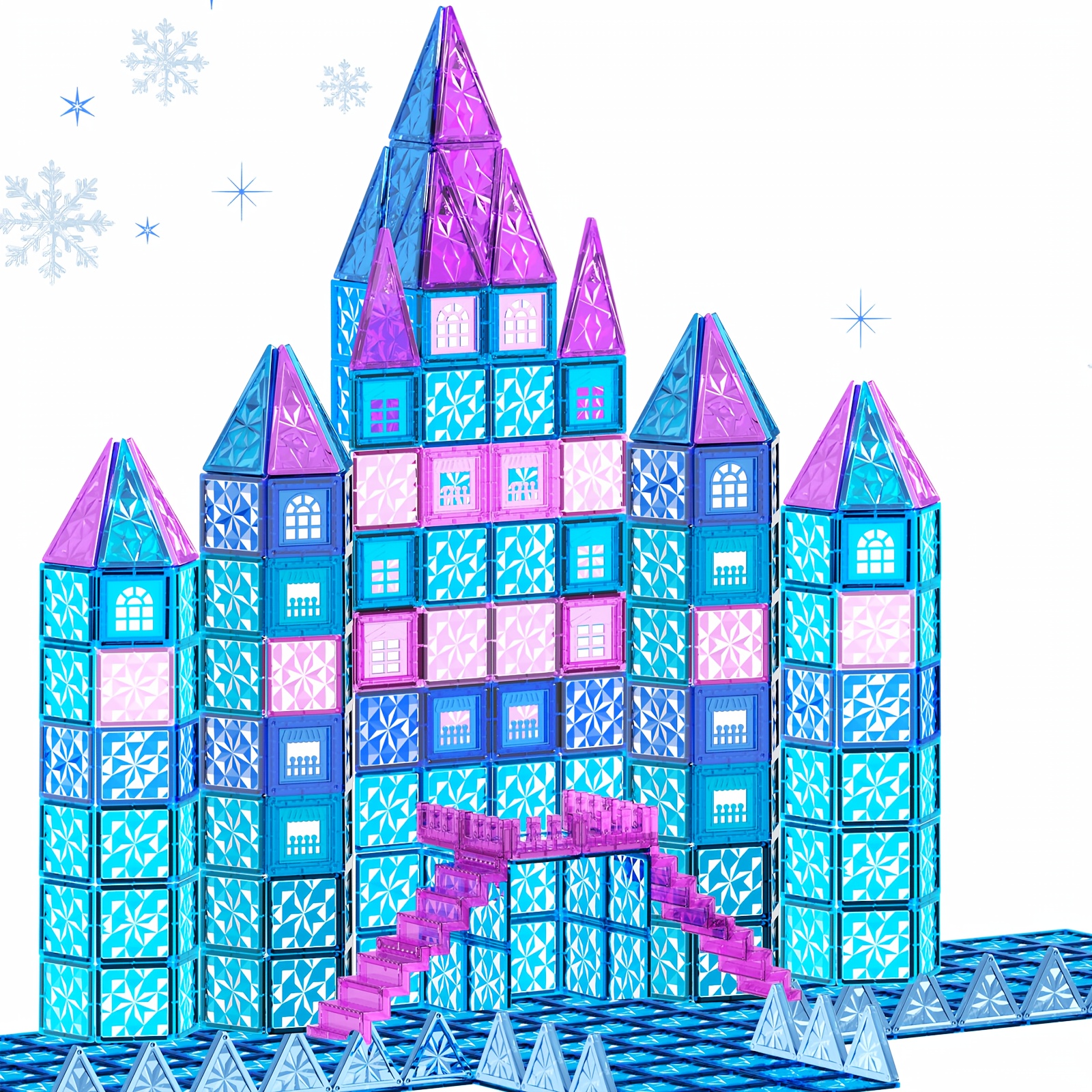 

Snow Building Tiles Set For - Game, 3+ | Perfect Classroom Toy & Holiday Gift For Boys And Girls