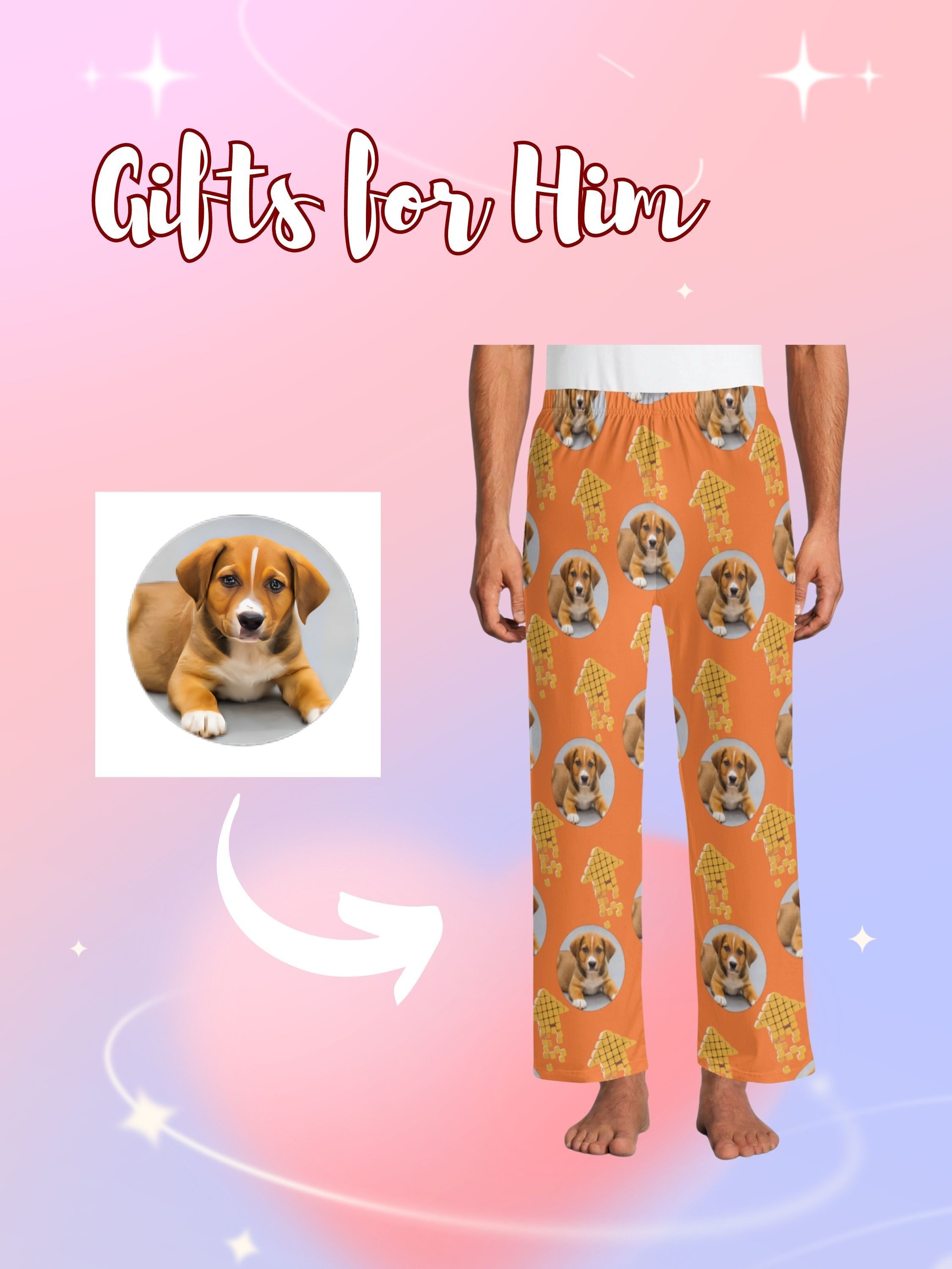Customized Men's Novelty Comfy Pants Unisex Custom Pet Temu Ireland
