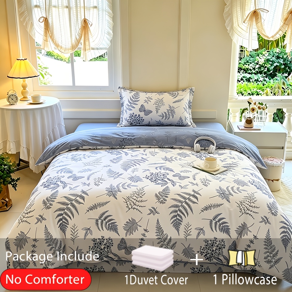 2/3pcs Soft 100% Cotton Duvet Cover Set (1 X Duvet Cover And Pillowcases, Without Core), Environmental And Healthy Bedding, Soft Comfortable For , For Bedroom