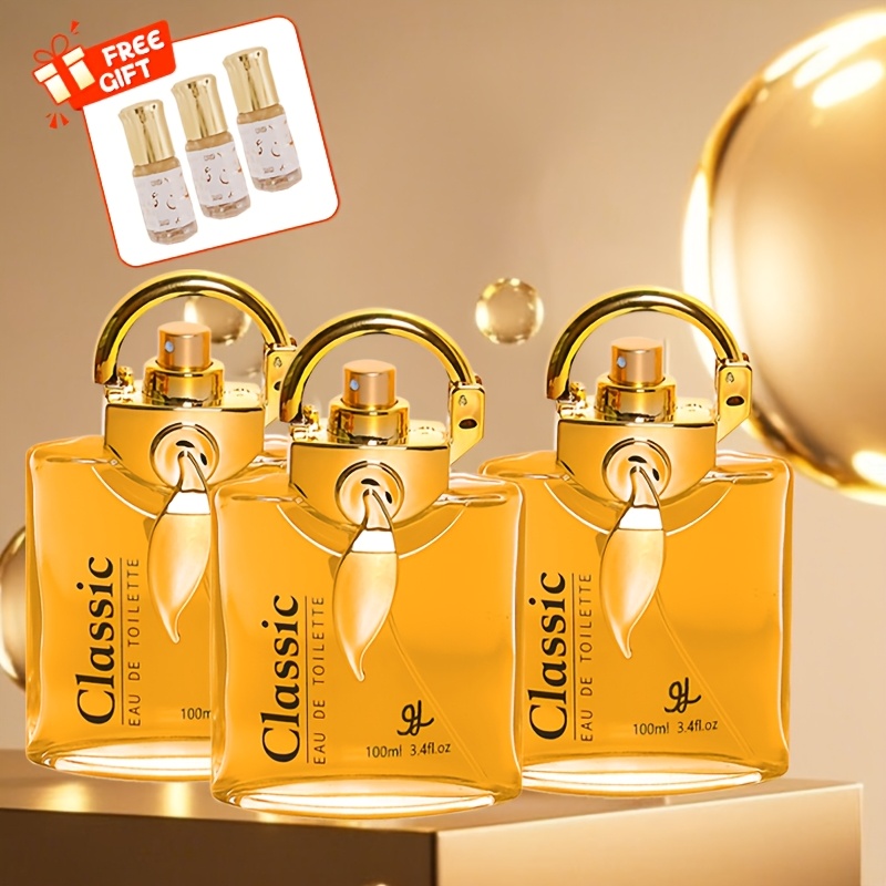 Image of 3 Bottles Of Women's Essential Oil Perfume Arabic Perfume -lasting Fragrance Exquisite Design Suitable For Travel Outdoor Wedding Daily Use And Other Used As A Holiday Gift Per Bottle