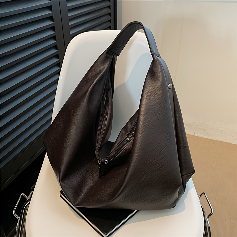 Large Capacity Vintage Versatile Fashion Shoulder Bag Underarm Bag Women'