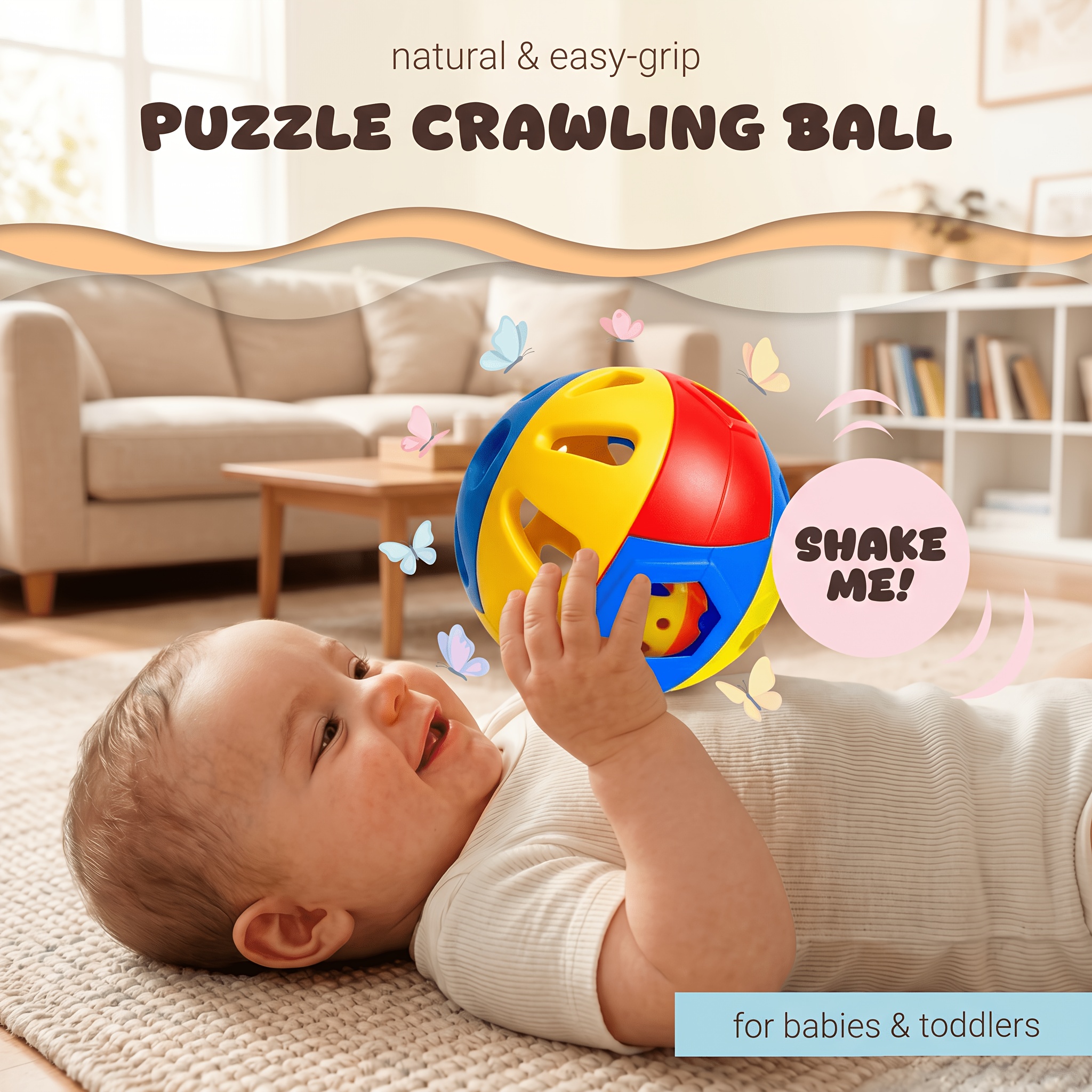 ICELENG Baby Grasp Ball for 6+ Months Toddlers