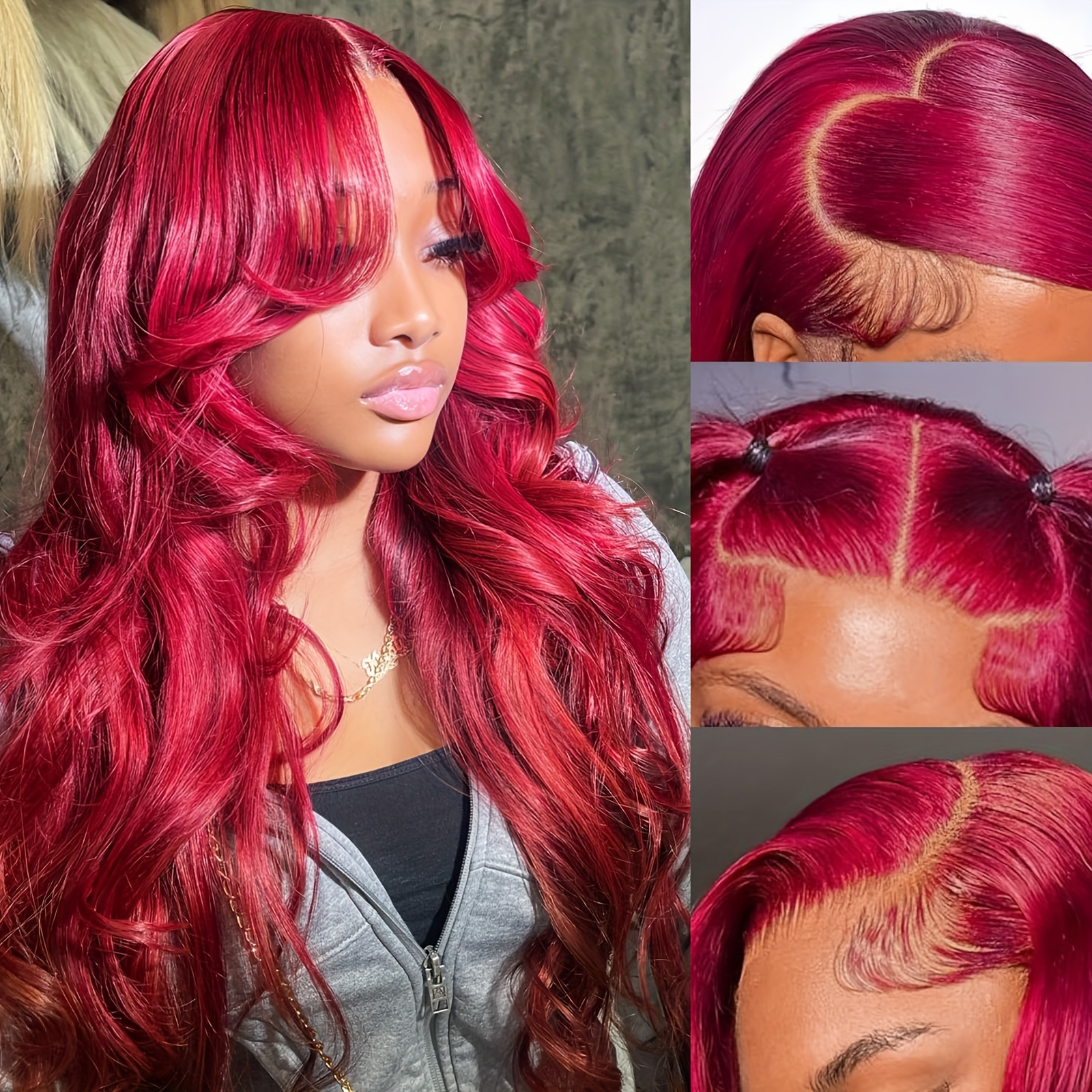 

99j Burgundy Lace Front Wigs Human Hair 13x4 Body Wave Lace Front Wigs Human Hair Pre Plucked Glueless Red Wig Red Lace Front Wigs Human Hair Wigs For Women Reddish Brown 180 Density