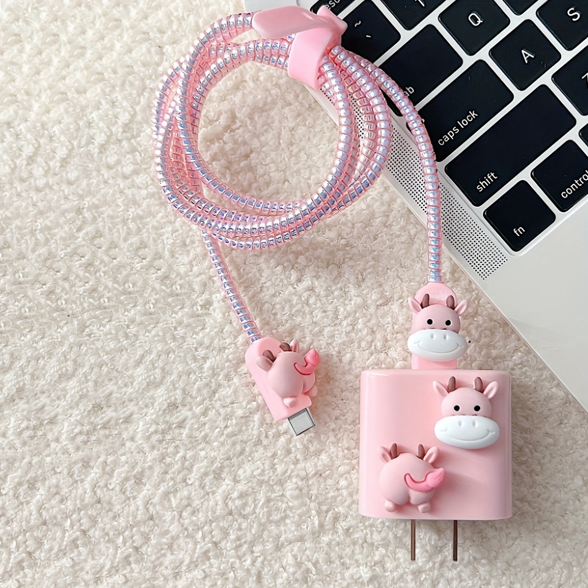 TEMU New Cartoon Charging Head Protective Case Suitable For Fast Charging Head 18/20w