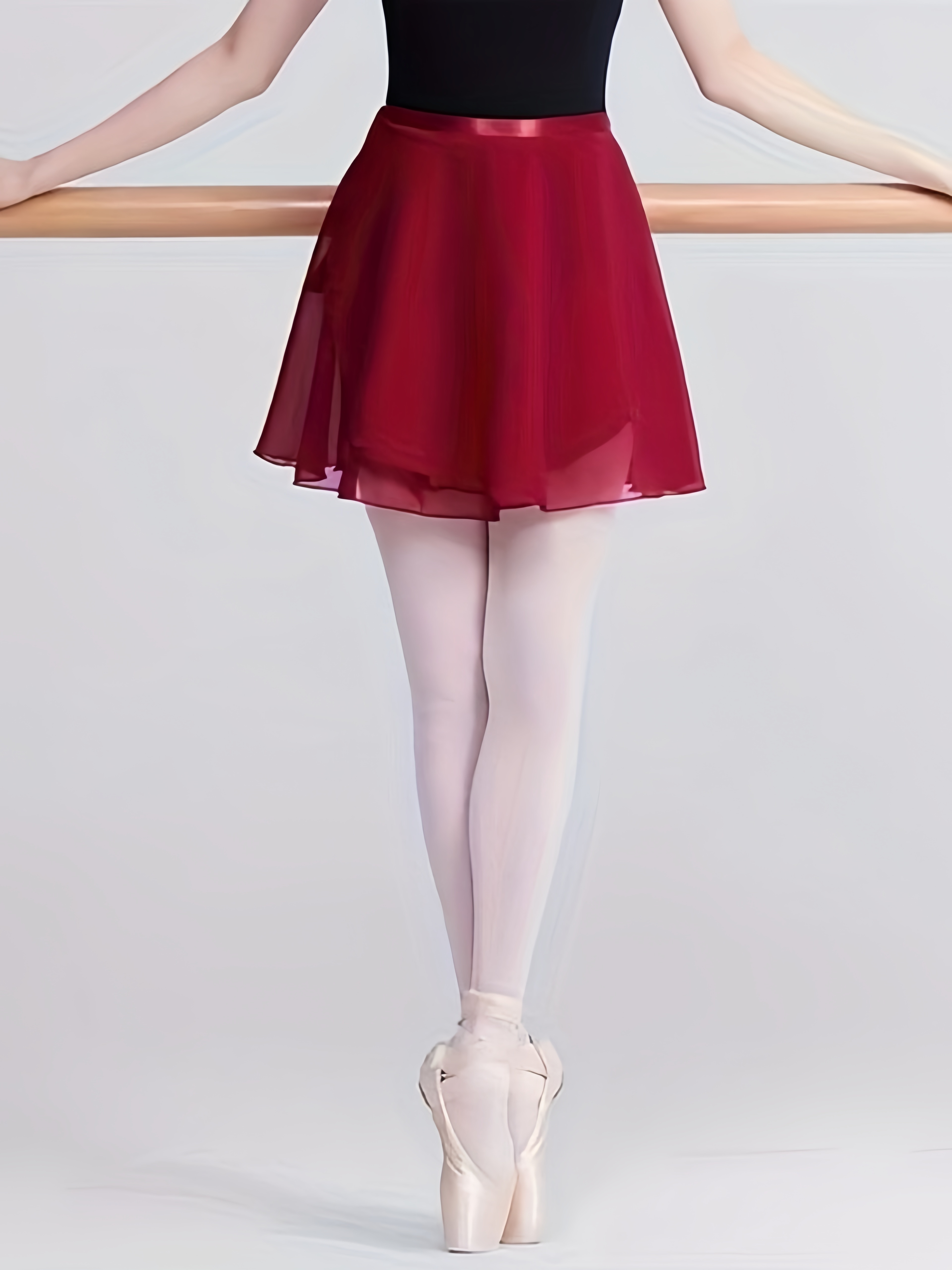 solid color ballet dance short skirt practice gymnastics Temu