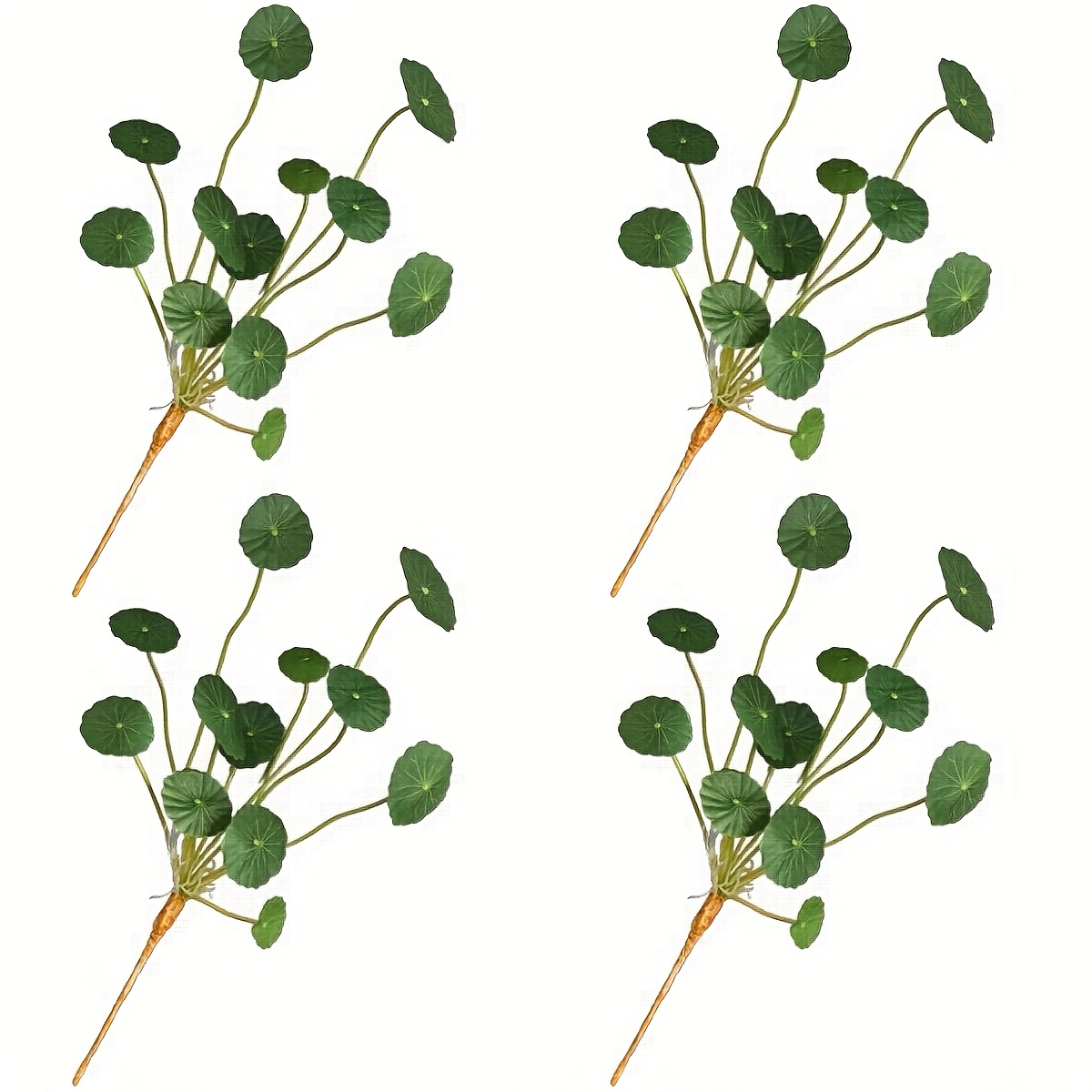 E-shop 4er-Set UV-beständige Künstliche Lotusblätter, Realistische Kleinpflanzen für Innen- und Außendekoration, für Ostern, Valentinstag, St. Patricks