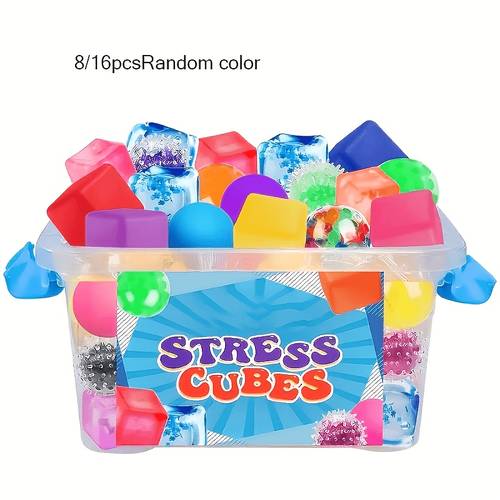 8 16 pieces of balls and snowflake shaped mini squeeze balls toys ideal gifts for grandchildrens christmas parties and birthdays suitable for boys and girls gifts for christmas easter prize gifts for schools random colors and styles