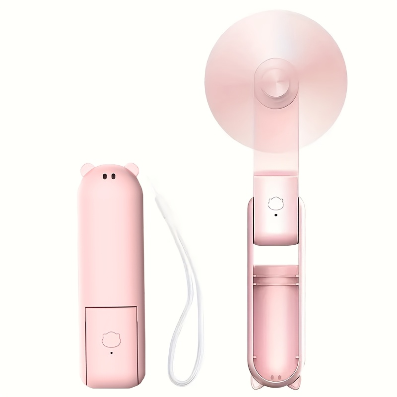 mini ventilatore portatile, ricaricabile usb,   impostazioni di velocità regolabili, ventilatore   pieghevole,   per ragazze, donne,   e uso esterno,   per raffreddarsi in estate